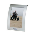 Curved Aluminum Photo Frame (Holds 4"x6" Photo)